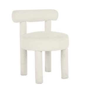 Carmel Performance Boucle Dining Chair in Cream - 1 of 4