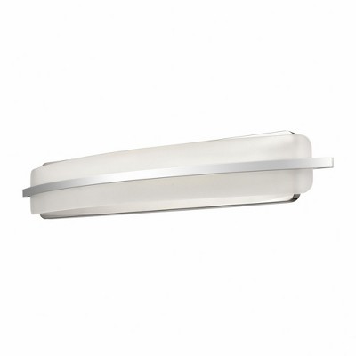 Polished Chrome 31.25" Dimmable LED Swing Arm Sconce