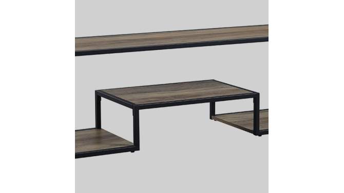 Idella TV Stand for TVs up to 59&#34; and Consoles Rustic Oak/Black - Acme Furniture, 2 of 7, play video