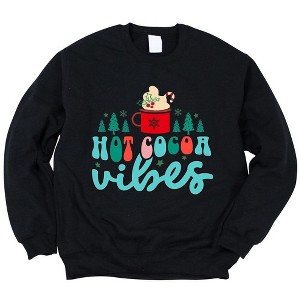 Simply Sage Market Women's Graphic Sweatshirt Retro Hot Cocoa Vibes - 1 of 4