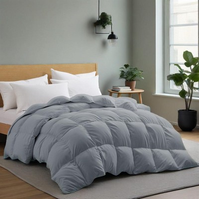 Peace Nest Heavyweight Extra Warmth White Goose Feather Down Fiber Duvet Comforter Insert