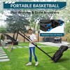 Coucheta Basketball Hoop Outdoor 10FT Height Adjustable, Portable Basketball Goals & Hoops with PC Backboard and Large Water/Sand Base - 3 of 4