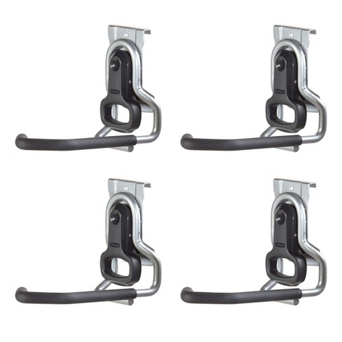 Rubbermaid Fasttrack Heavy-duty Universal Garage Bicycle Storage Vertical  Hanging Wall Hook Bike Rack For Bicycles Up To 50 Pounds (4 Pack) : Target