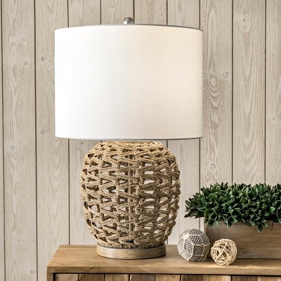 rattan bedside lamps