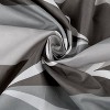 LunaLulinlk Gray Fabric Bathroom Curtain with 12 Hooks - 2 of 4