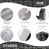 Acekool 7-Piece Outdoor Patio Furniture Set with Grey PE Rattan, Cushions & Glass Table for Porch, Balcony & Backyard - 4 of 4