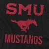 Southern Methodist University Official Mustangs Logo Adult T Shirt, Athletic Heather - 2 of 4