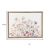 HomeRoots 24" X 32" Natural And White Flower Bouquet Metal And Wood Framed Art - 3 of 4