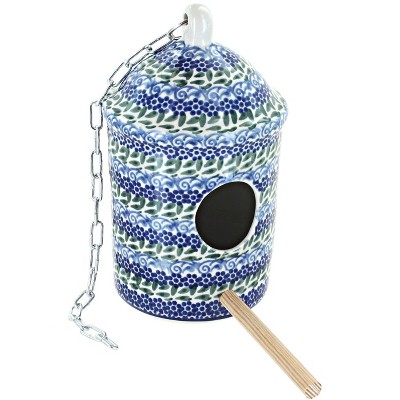 Blue Rose Polish Pottery Sasha Bird House
