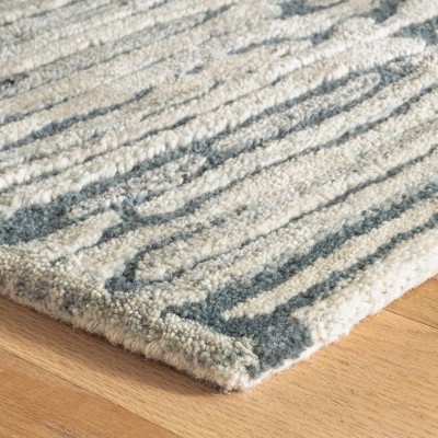 Malone Everglade Blue Hand-Knotted Wool 3' x 5' Rug