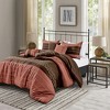 Esca Esdey Warm & Cozy 7 Piece Comforter Set: 1 Comforter, 2 Shams, 2 Cushions, 1 Decorative Pillow, 1 Breakfast Pillow - Brown - 2 of 4