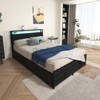 Sapphtopaz Metal Platform Bed Frame with 8 Storage Drawers, Stable Noise-Free Design for Space-Saving Bedrooms, Adults & Families - 2 of 4