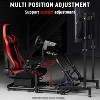 Dardoo Racing Cockpit with TV Stand & Red Seat Fits Logitech G923, Thrustmaster T500 & Fanatec Wheel & Pedals Not Included - 4 of 4