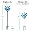 Cyan Oasis 82-Inch Blue Magnolia Wind Spinner - 4 of 4
