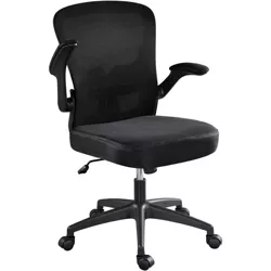 Yaheetech Adjustable Office Chair Swivel Mesh Computer Chair with Armrests