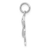 Black Bow Jewelry 14k White Gold Polished 3D Snake Charm - 2 of 4