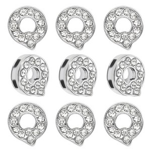 Unique Bargains Metal Bulk Elegant DIY Crafts Jewelry Making Rhinestone Pendant 30 Pcs - 1 of 4