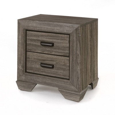 NicBex Nightstand with Drawers,Side Table with Wood Tapered Legs and Finish,Modern Bedside Table for Bedroom,Living Room
