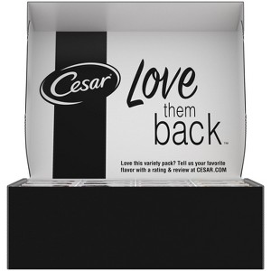 Cesar Classic Loaf in Sauce Variety Pack Egg, Steak and Beef Flavor Wet Dog Food - 211.64oz/60ct - 1 of 4