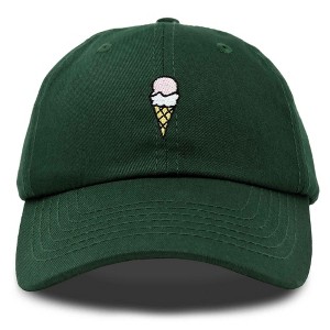 Dalix Double Scoop Ice Cream Embroidered Mens Cotton Dad Hat Baseball Cap - 1 of 4