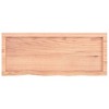 vidaXL Table Top, Light Brown 39.4"x15.7"x(0.8"-2.4") Treated Solid Wood Oak - 4 of 4