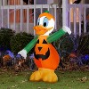 Gemmy 3.5 ft Airblown® Blowup Inflatable Donald Duck in Pumpkin Costume Outdoor Decoration - Orange - 3 of 3