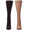 Wellfit Women's 2 Pair Pack Solid Compression Socks - 2 of 4