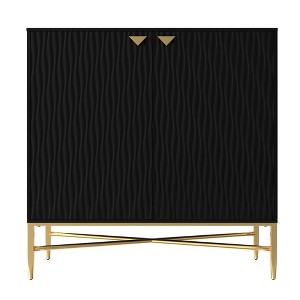 CLIHOME 15.75-in W x 32.87-in H MDF Freestanding Utility Storage Cabinet with Ajustable Foot Pad - 1 of 4