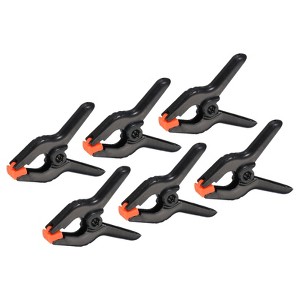 Unique Bargains Plastic Flexible Anti-slip DIY Project Craft Spring Clamps 6 Pcs - 1 of 4
