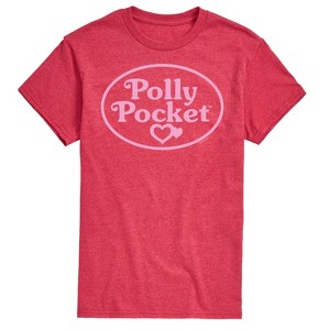 Men's - Polly Pocket - Polly Pocket Pink Logo Short Sleeve Graphic T-Shirt - 1 of 4