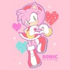 Girl's Sonic the Hedgehog Amy Heart Hands T-Shirt - 2 of 4