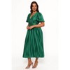 Petal and Pup Keelah Midi Dress - Emerald Green S - 3 of 4