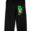 Sand Land Thief Neon Line Art Women's Black Sleep Pajama Pants - 2 of 3
