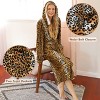 Tirrinia Fuzzy Plush Hooded Bath Robe for Women Men, Adult Fleece Bathrobe for your Bathroom, Shawl Collar Adult Matching Robes - 4 of 4