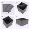 REGALWOVEN Fabric Reinforced Storage Bin for Organizing Clothes Books 2 Pcs - 3 of 4