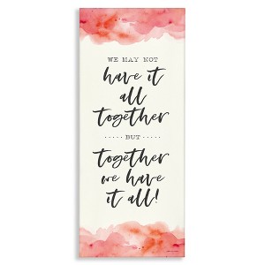 Stupell Industries Romantic Phrase with Blush Watercolor, 20" x 48" - 1 of 4