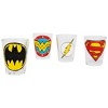 Adult DC Comics Sketch Logo 4pc Shot Glass Set - 3 of 4