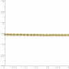 Black Bow Jewelry 2.5mm 10k Yellow Gold Solid Diamond Cut Rope Chain Bracelet - 4 of 4