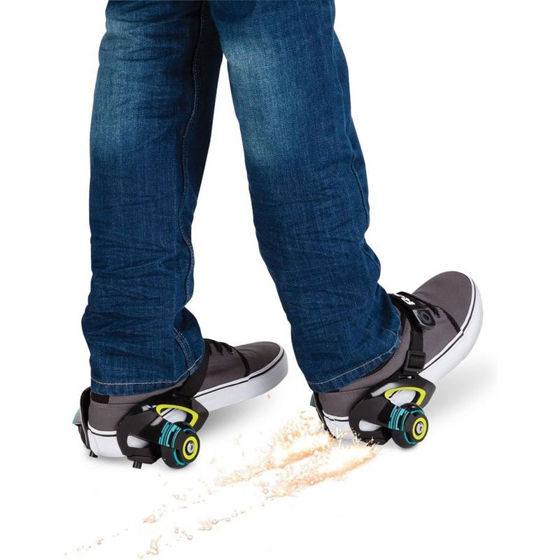 Razor Heavy Duty Jetts Heel Wheels with Spark Pads, Skid Pads, and Hook and Loop Strap for Ages 6 or Older and Supports up to 176 pounds, Green, 5 of 7