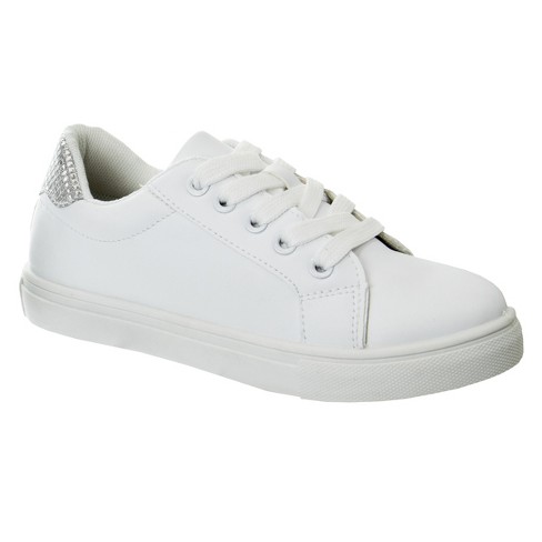 White tennis shoes sales for little girls