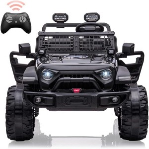 24V 2-Seater Kids Ride-On Truck, 2x120W Motors Electric Car with Remote Control, 20" Extra Wide Seat, 15.5" XL Wheels, Storage & Bottle Holder - 1 of 4