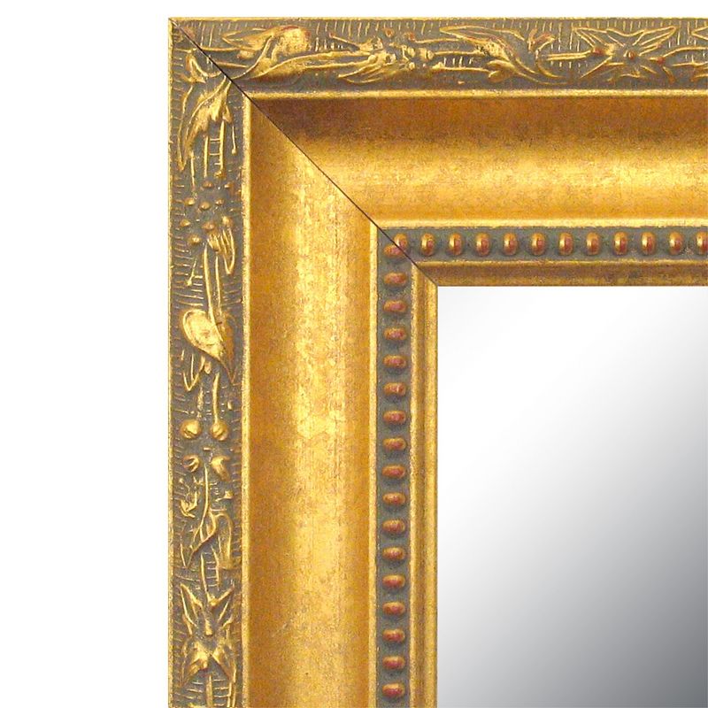 24&#34; x 24&#34; Colonial Embossed Gold Framed Wall Mirror - Amanti Art, 4 of 11
