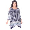 Women's Plus Size Antonia Cold Shoulder Tunic with Pockets - White Mark - 2 of 3