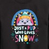 Boys' - Paw Patrol - Just A Pup Who Loves Snow Graphic Long Sleeve Fleece Sweatshirt - 2 of 4
