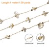 Unique Bargains Brass Smooth Decoration Irregular Gemstone Chains for Jewelry Making Craft - 3 of 4