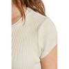 Women's Julia Rib Tee - perfectwhitetee - 2 of 3