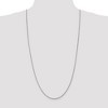 Black Bow Jewelry 1.6mm, 14k White Gold, Round Solid Snake Chain Necklace - 2 of 4
