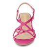 Allegra K Women's Slingback Strappy Kitten Buckle Stiletto Heel Sandals - 3 of 4