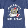 Girls' - Dr. Seuss - The Grinch Here For The Roast Beast Fitted Short Sleeve Graphic T-Shirt - 2 of 4