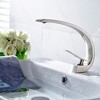 ALEXOUN Brushed Nickel Bathroom Faucet,Faucet for Bathroom Sink, Single Hole Bathroom Faucet Modern Single Handle Vanity Basin Faucet - 4 of 4